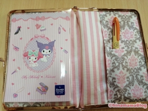 【ハンドメイド】がま口手帳ケース_完成4