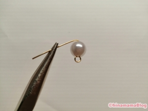 【ハンドメイド】キッズイヤリング作り方4-20191014