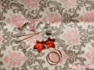 【ハンドメイド】キッズイヤリング材料-20191014